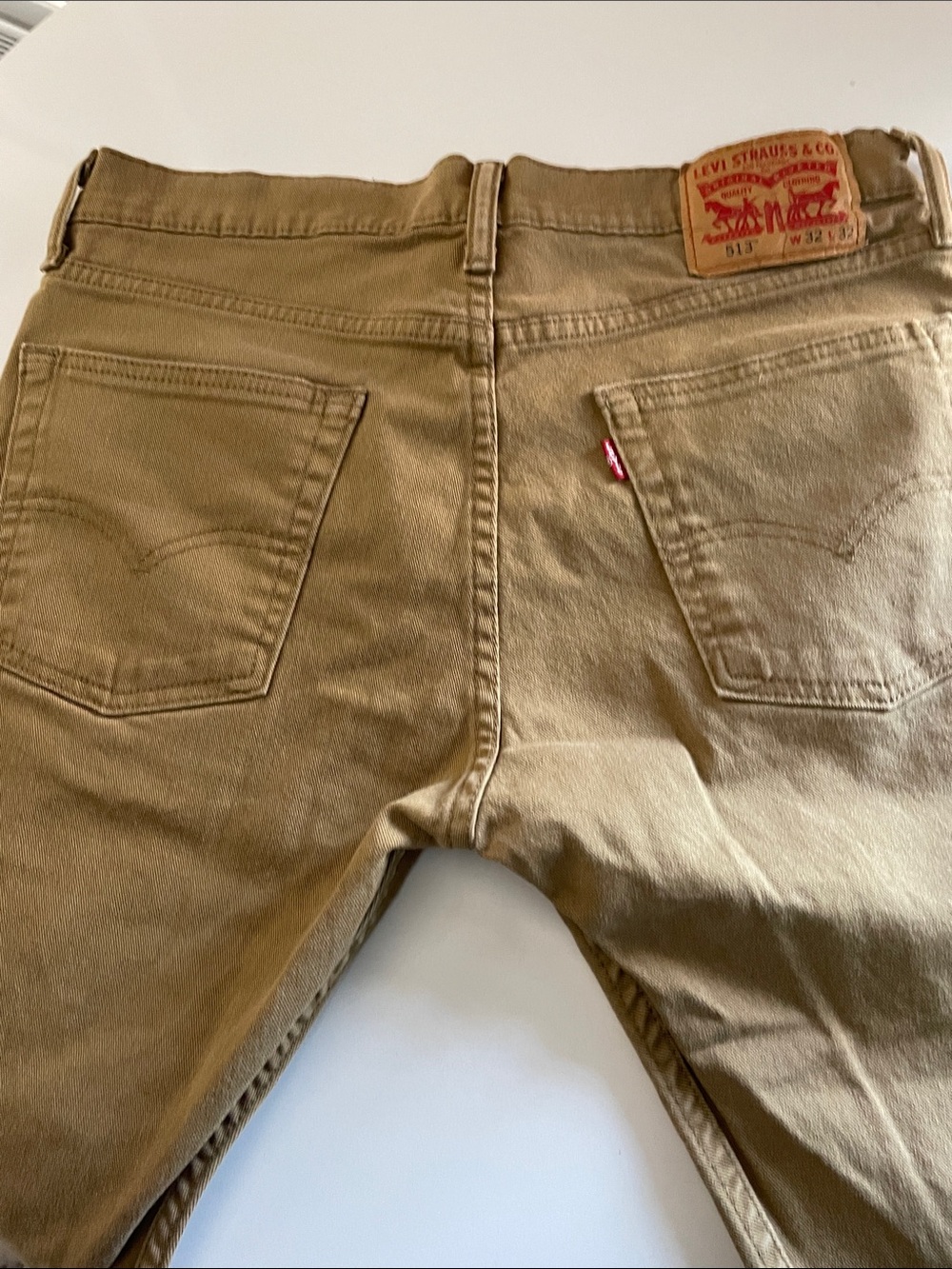 Levi's 513 Slim Straight Men's Jeans - Khaki/Tan 32x32 - Picture 4 of 6